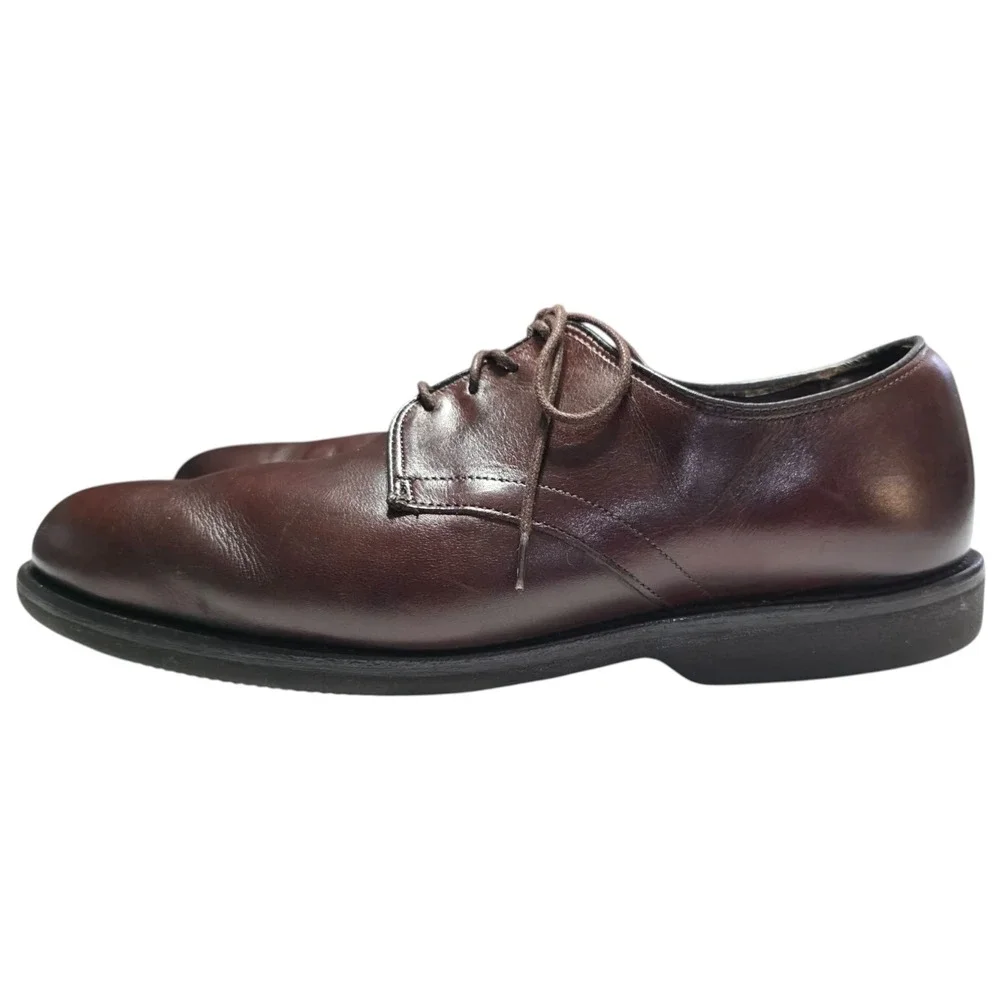Allen Edmonds Road Warriors Brown Leather Derby Dress Shoes 11 D Made in USA